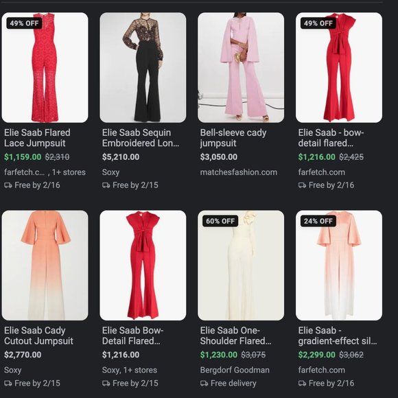 Beaded and Satin Jumpsuit sleeveless Salmon Color - Picture 5 of 15